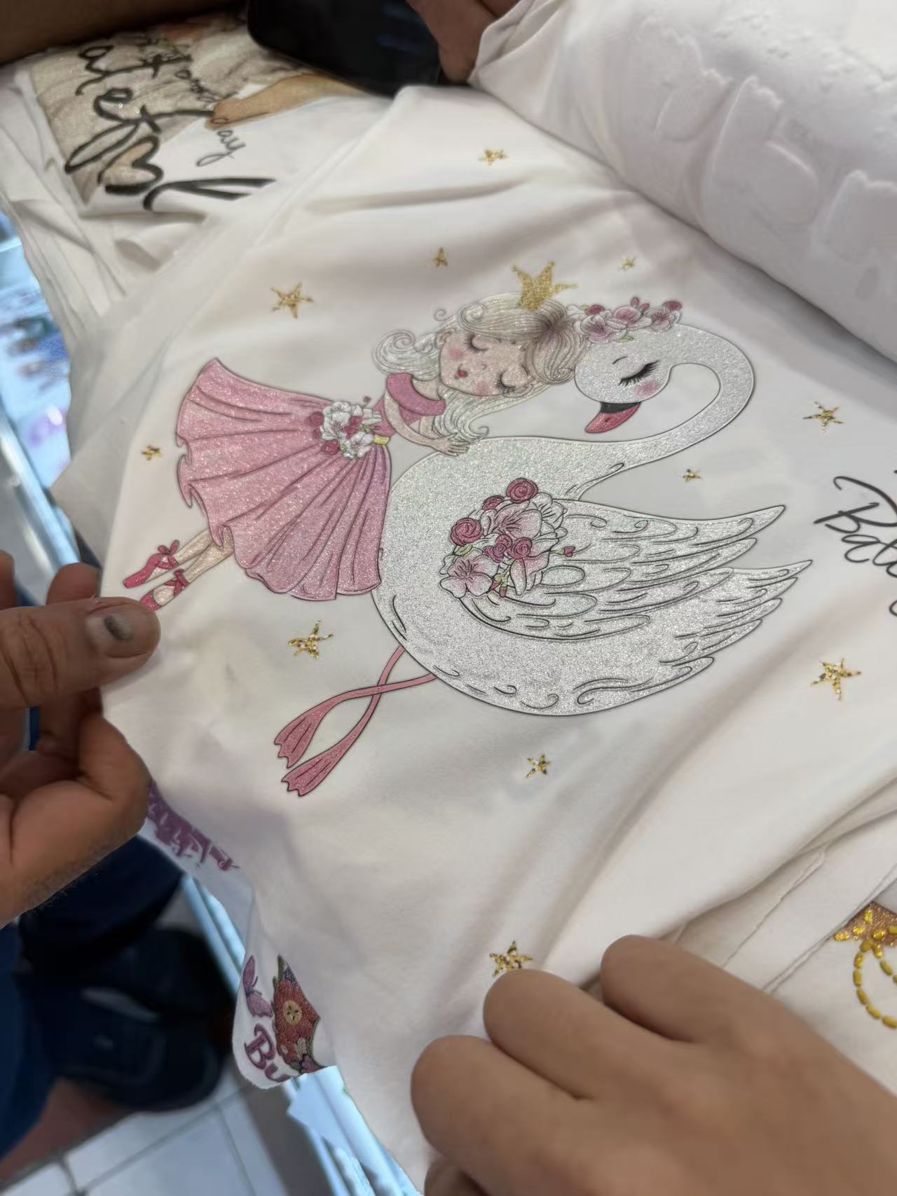 Princess swan kids print